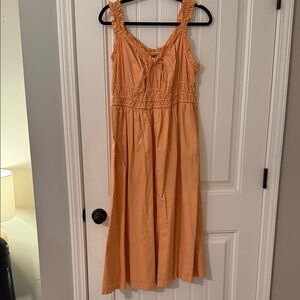 Old Navy Orange Ruffle Dress Size L